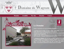 Tablet Screenshot of domainedewagram.fr